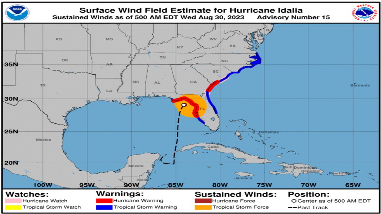 Idalia will hit Florida at Cat-4; storm surge warnings abound ...